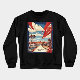 Queanbeyan Australia Vintage Travel Poster Tourism Crewneck Sweatshirt